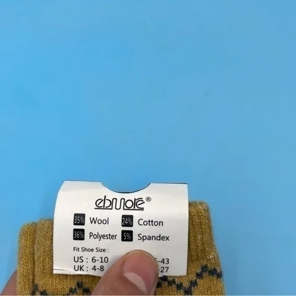 NWT - EBMOLE Wool Mix Socks - Picture 3 of 3